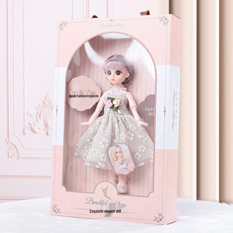 Princess Doll Gift Box Set: Dress-Up Barbie Doll Toys for Girls