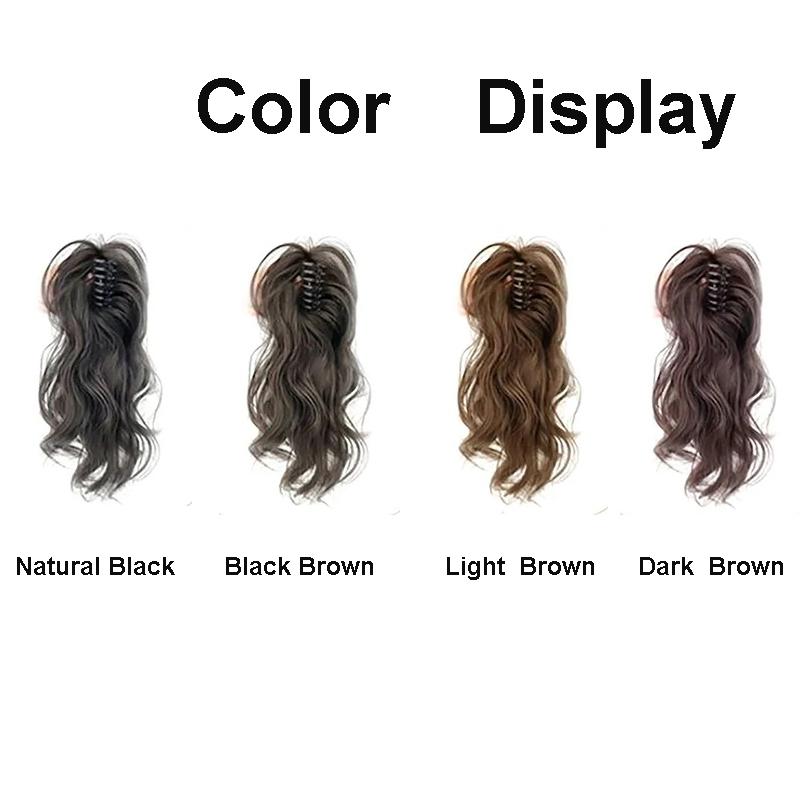 12Inch/30CM Synthetic Claw Clip In Ponytail Hair Extensions Short Curly Claw Clip Ponytail Women Hair Extension Hairpiece 2028