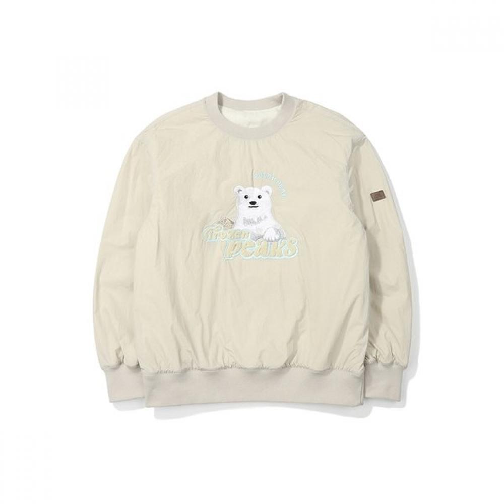 Polar Bear Reversible Warm Up Sweatshirt  Ivory 100