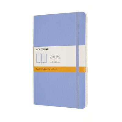Moleskine Notebook Classic Notebook Soft Cover Ruled Large Size Wide X 21cm Hydration Blue QP616B42 (13cm Long)