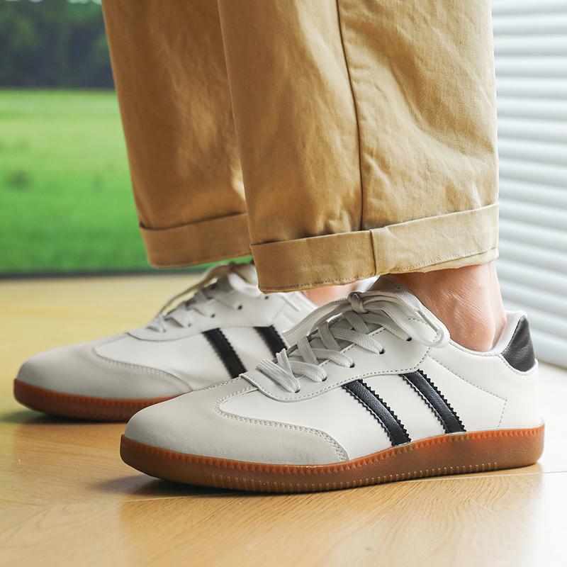 Men's and women's large-sized casual sports shoes, fashionable walking loafers, board shoes, flat breathable white shoes