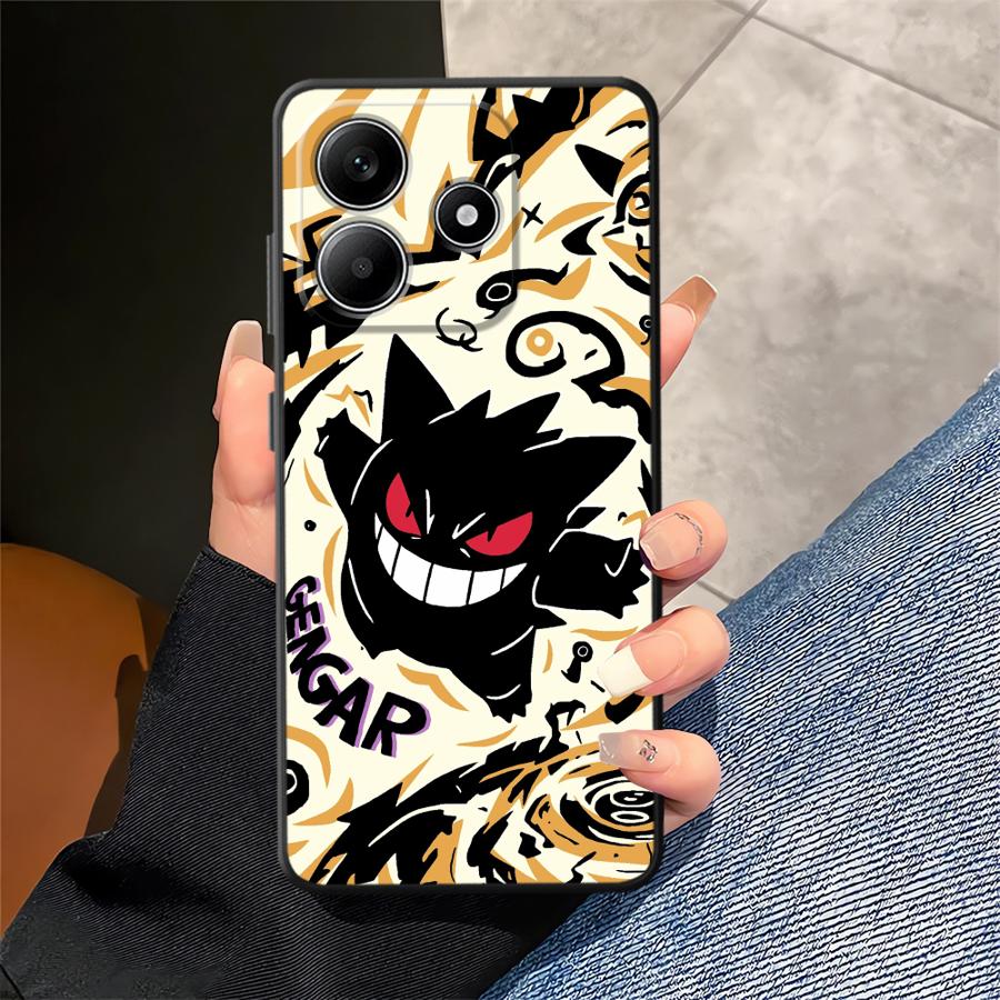 Cool Gengar Pokemon Case for Xiaomi Redmi Note 13 Pro Plus 9 12 Pro 7 8 11s 12s 11 14 10 10S 9S Funda Phone Cover