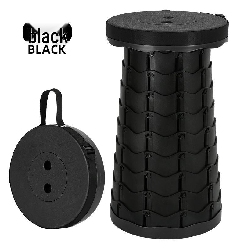 

Portable Adjustable Telescopic Camping Stool - Compact and Lightweight for Outdoor Activities, Fishing, and More чёрный