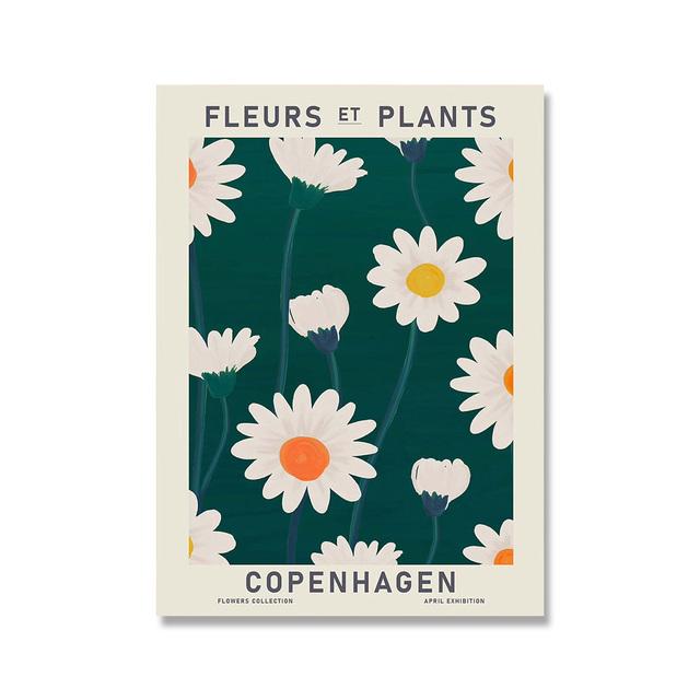 Abstract Flower Market Vintage Watercolor Wall Art Canvas Painting Nordic Posters And Prints Wall Pictures For Living Room Decor No Frame