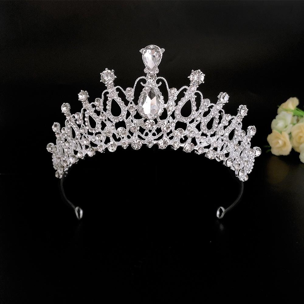 Princess Crown Tiara Children's High End Crystal Headband Girls Headband Little Girl Birthday Crown Baby Hair Accessories