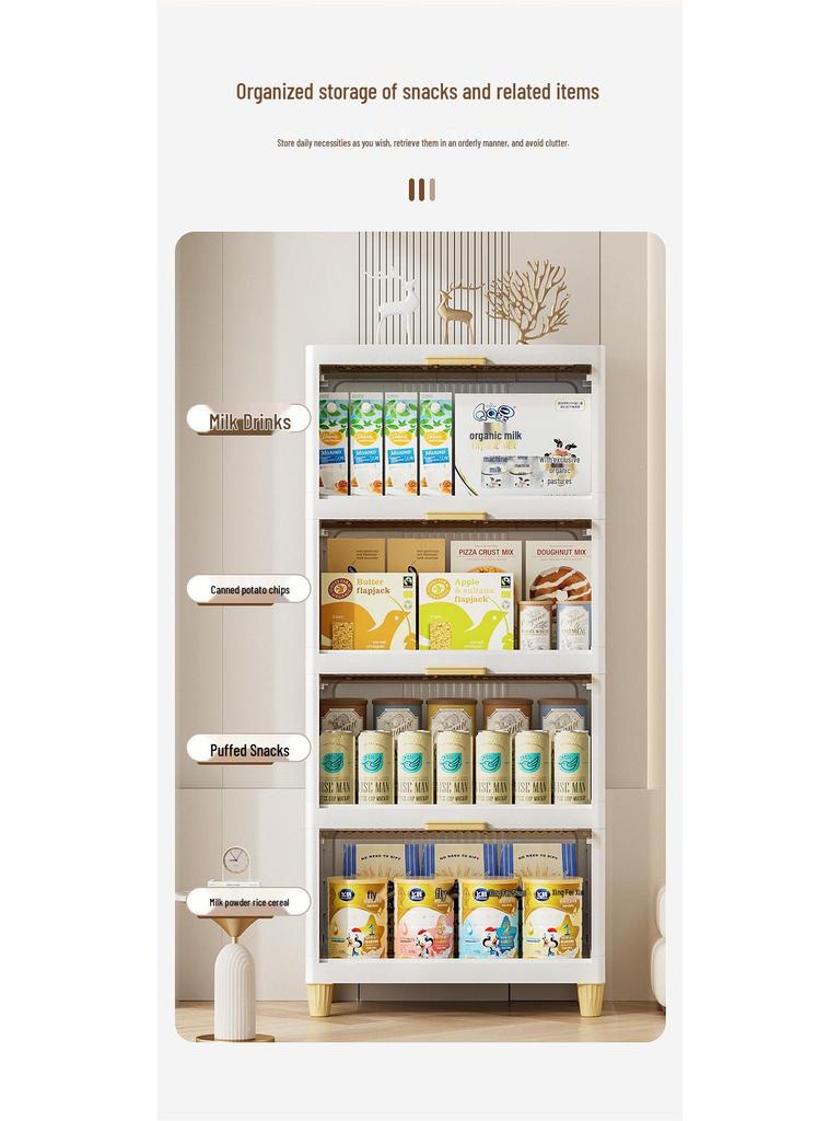 Convertible Multi-Layer Storage Cabinet for Living Room, Bathroom, or Children's Room