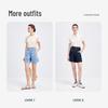 Navigare Women's A-Line Cotton Denim Shorts