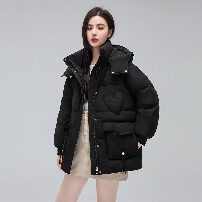 Down Jacket Women's High-end Women's Winter Clothing 90 Duck Down Fashion Hooded Pinghu Jacket Large Size Jacket