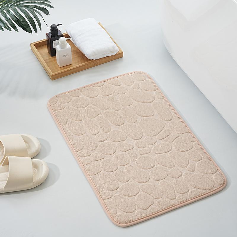 2pcs Ultra-Soft Thick Coral Fleece Bathroom Mats - Quick Dry Non-Slip 2 Piece Carpet Set Design for Home Decor