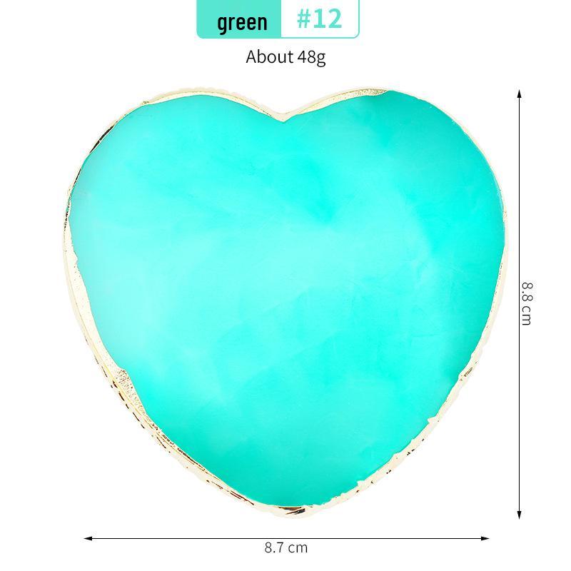 

Палетка и доска для демонстрации нейл-арта из смолы агата в форме сердца