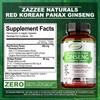 XEMENRY Bio-Roten Ginseng, mit Ginkgo-Biloba-Extrakt, 6000 mg pro Portion, 120 Kapseln pro Packung, für Erwachsene geeignet.