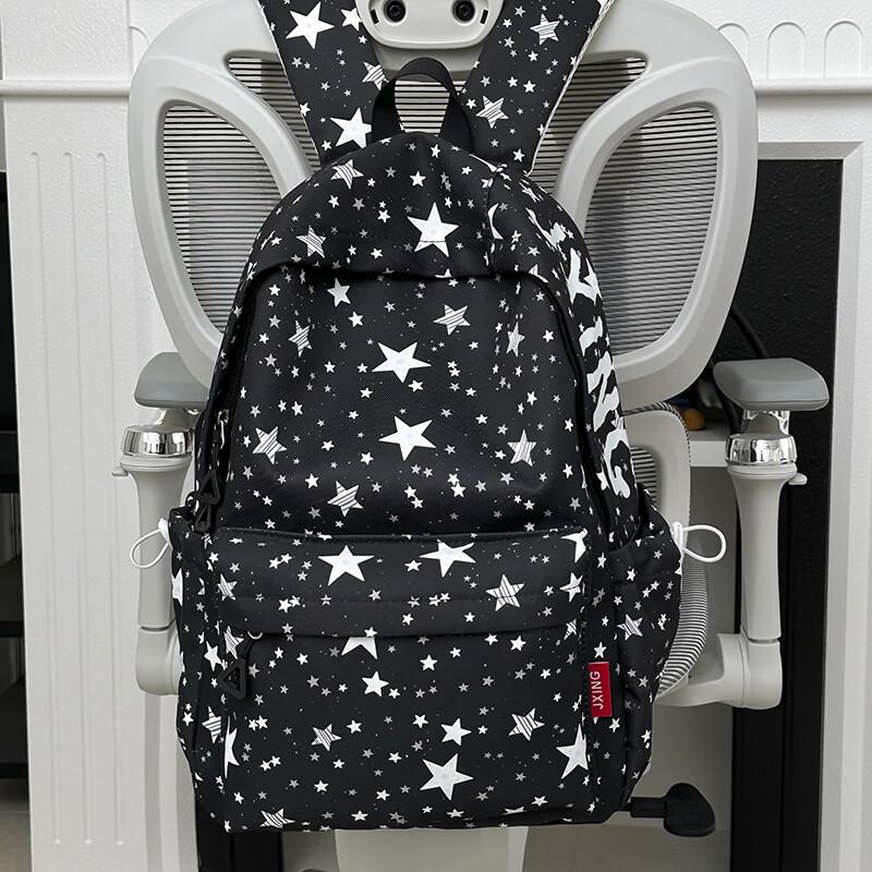OGAR Star Print School Backpack for Students No Pendant