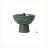 Chinese Ceramic Ornament Retro Celadon Oil Lamp Candlestick Home Offering Buddha Everbright Lamp