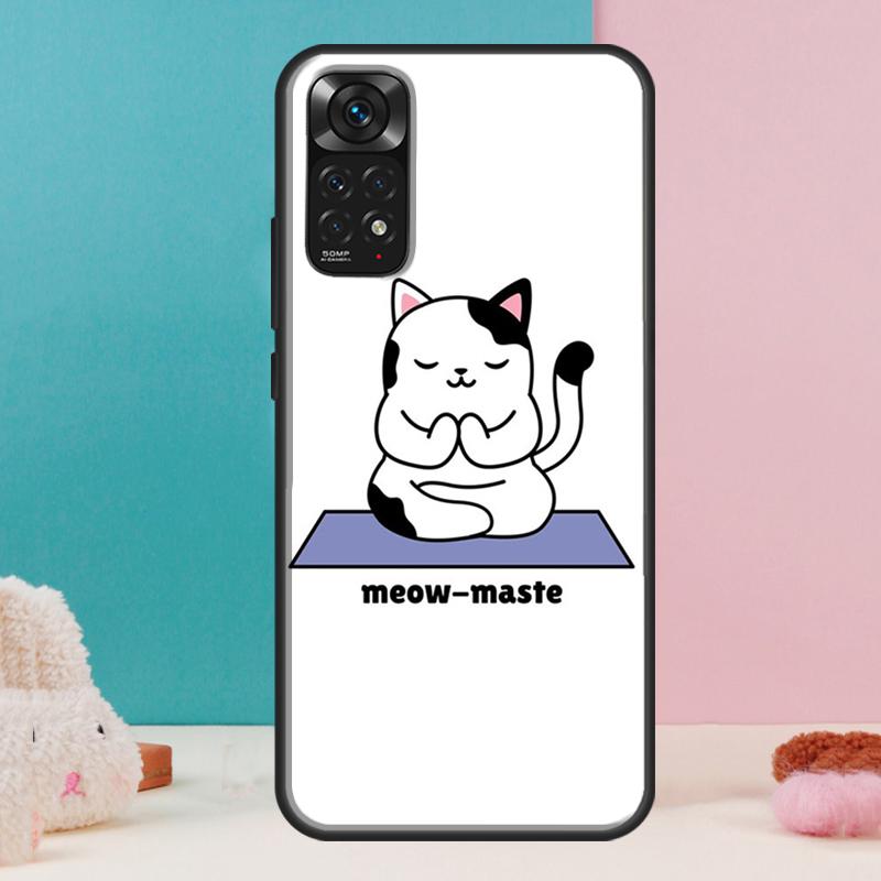 

Funny yoga cat Case For Xiaomi Redmi Note 14 13 12 Pro 11 9 10 9S 10S 11S 12S Redmi 14C 13C 10C 12C Cover Redmi Note 14 5G