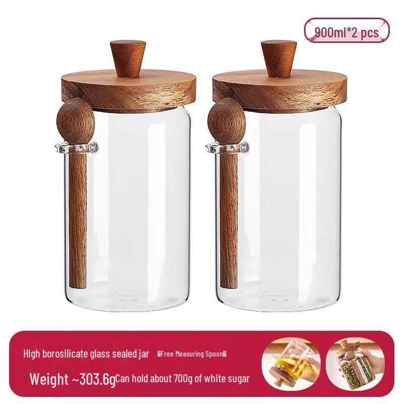 Airtight Glass Sugar Canister