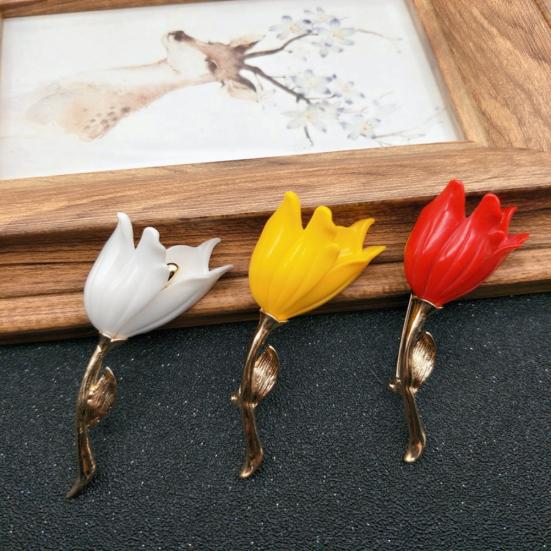 Chinesische Brosche Pflaumenblüte - Vintage Strass Blume Für Kleidung