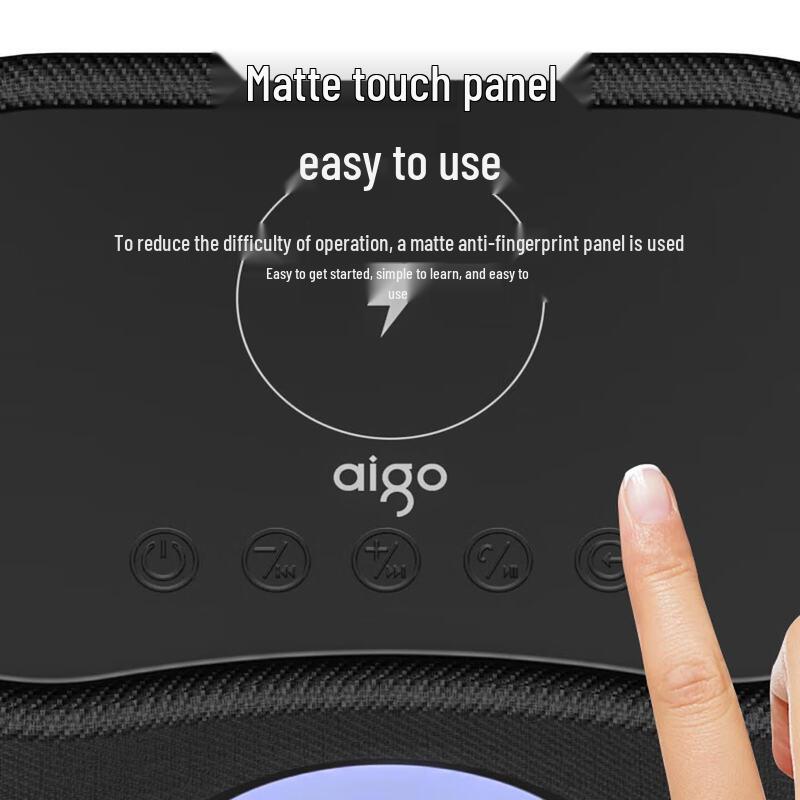 Aigo T180 Bluetooth Speaker with Wireless Charging and Ferrofluid Display (CN Version)