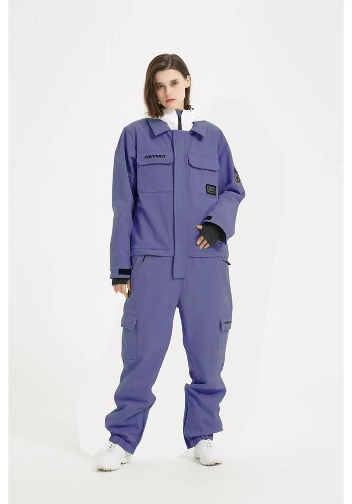Unisex Adult Ski Suit: Windproof, Waterproof, Warm Snowboard Set for Couples