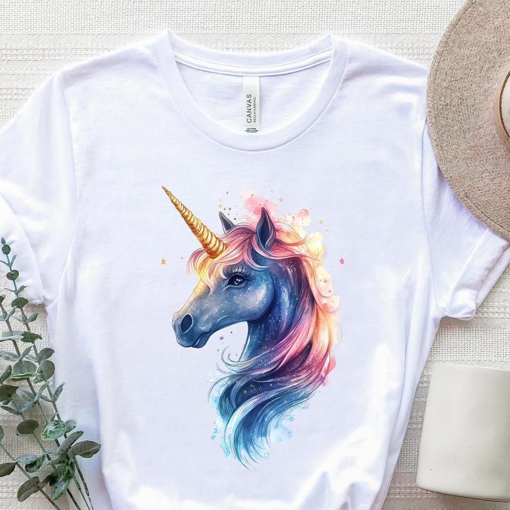 Cute Unicorn Shirt, Rainbow Unicorn T-Shirt, Magical Unicorn Tee, Unicorn Mom Shirt, Unicorn Birthday Gift, Unicorn Birthday Girl Shirt Gift