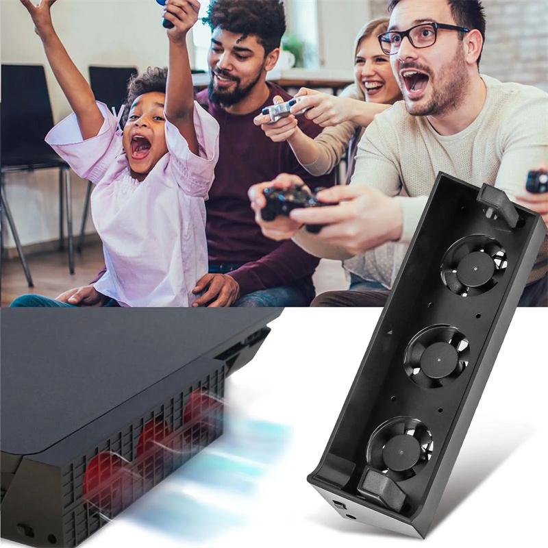 Raffreddatore per Sony Ps4 Ps 4 Slim Fan Console Accessori Base di raffreddamento Accessori Supporto per videogiochi Controllo