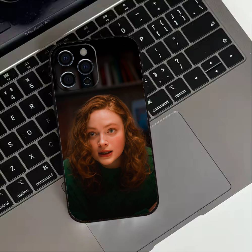 

A-Actress S-Sadie Sink Phone Case For iPhone 17,16,15,14,13,12,11 Plus,Pro Max,XS,Soft Silicone Black Cover iPhone11PROMAX