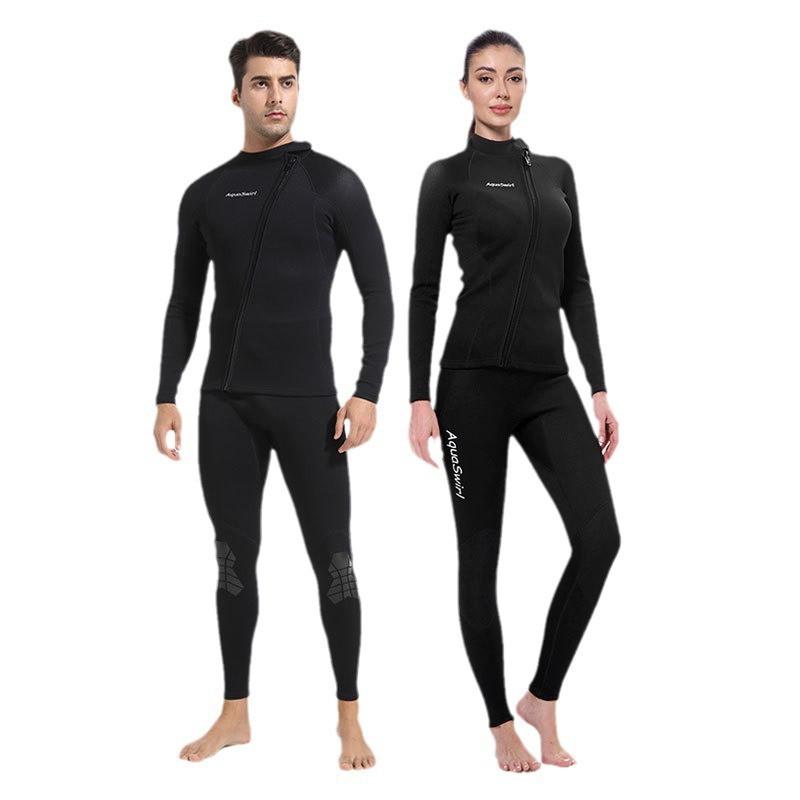 1.5MM Diving Suit Aiko Elastic Split Men's Women's Long-sleeved Sunscreen Snorkeling Surfing Cold Warm