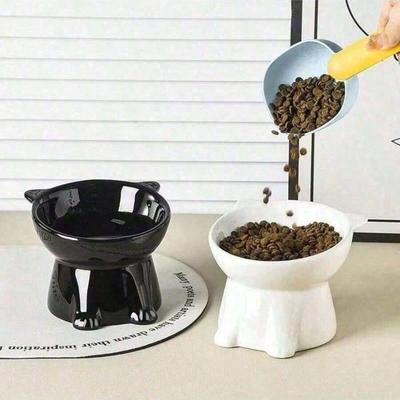 Food Feeding Station, Cat Accessories, Cat Food Bowl, Cat Bowl Set, Suitable For Indoor Cats And Dogs, Can Be Cleaned In The Dishwasher