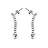 Boucles d'oreilles Luxenter en argent 925 avec zircons brillants plaqués finition en rhodié - Guoi