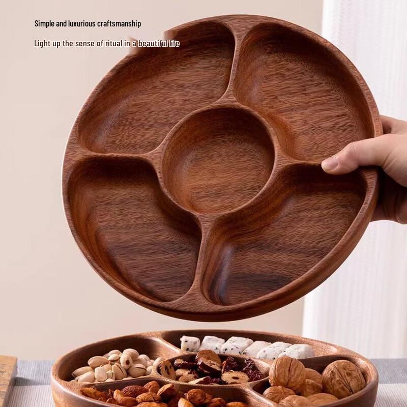 Ruhan Wooden Divided Kids' Plate