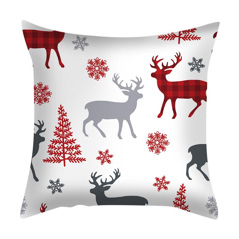 45cm Christmas Cushion Cover Navidad Merry Christmas Decorations For Home 2025 Xmas Noel Cristmas Ornaments New Year Gifts