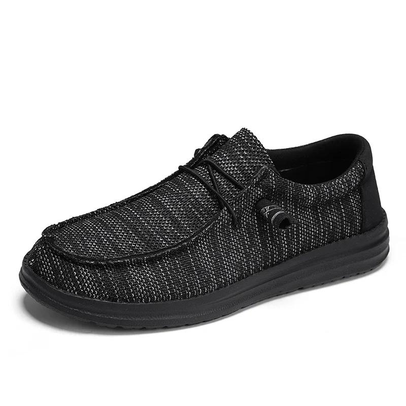 Plusgröße 50 51 Dude Canvas Schuhe Herren Casual Slipper Alpargatas Hombre Mokassins Mocassin Homme Leicht Atmungsaktiv