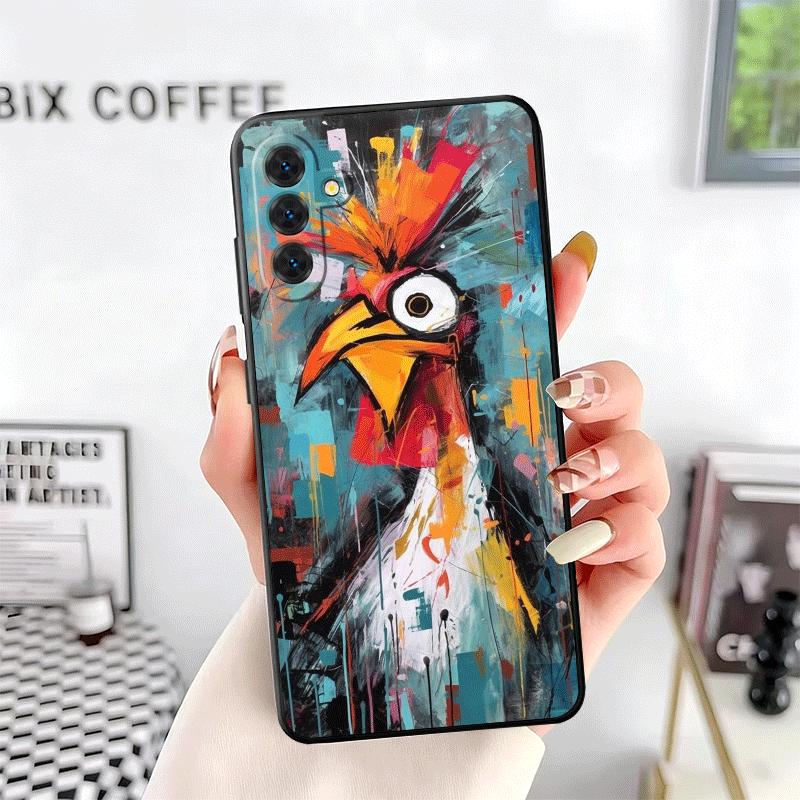 Chicken Hen Rooster Soft Phone Case for Samsung A17 A37 A57 A16 A26 A36 A56 A15 A25 A35 A55 A14 A24 A34 A54 A13 A23 A33 A53 A52