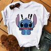 2026 New Cute and Fun WoUnisex TShirt Ohanalilo Printed Fashion WoUnisex Crew Neck Loose Plus Size Short Sleeve TShirt