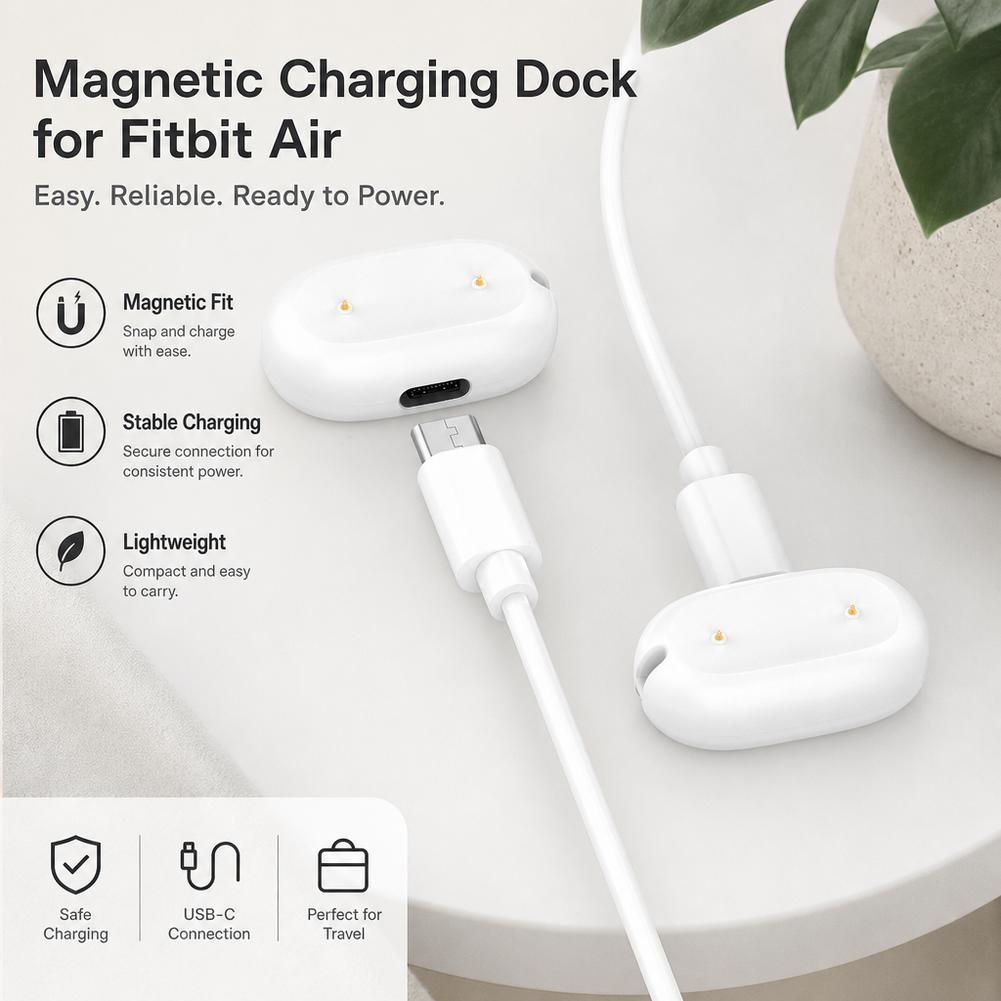 Магнитное зарядное устройство для Google Fitbit Air Зарядный кабель Шнур Провод Адаптер для умных часов Google Fitbit Air Аксессуары