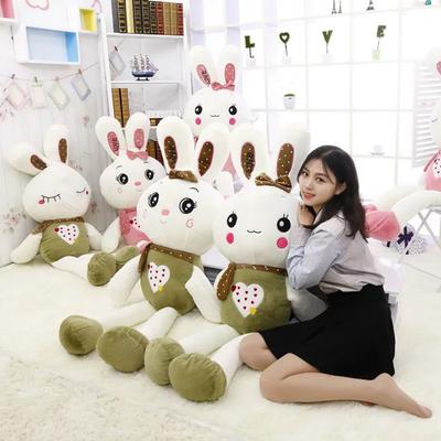 Large Cute Plush Toy Fruit Rabbit LOVE Rabbit Doll Rice Doll Company Event Wedding Doll