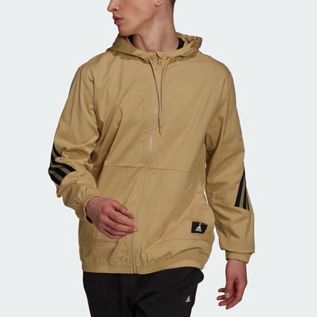 Adidas Jackets Men's Khaki Hooded Moderate Other H21536