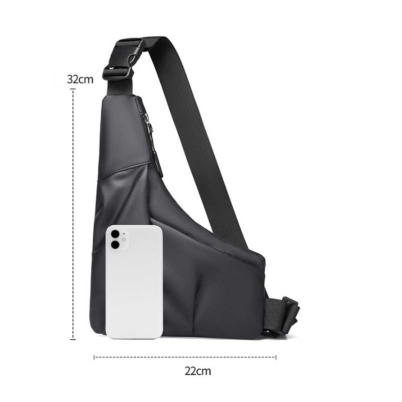 Gurt - Lässige Brusttasche für Herren, Ideal für Outdoor-Aktivitäten, Pendeln, Reisen 1 Stück Anti-Diebstahl Dreieck Crossbody-Tasche mit verstellbarem