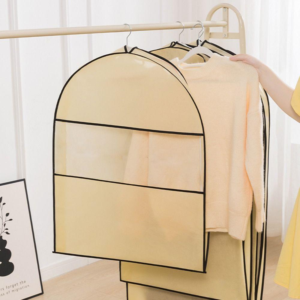 Foldable Clothes Clothes Dust Bag Transparent Clothes Dustproof Cover  Clothes