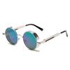 Classic Retro Round Frame Steampunk Sunglasses Style Fashion Trend Modern Men's Sunglasses
