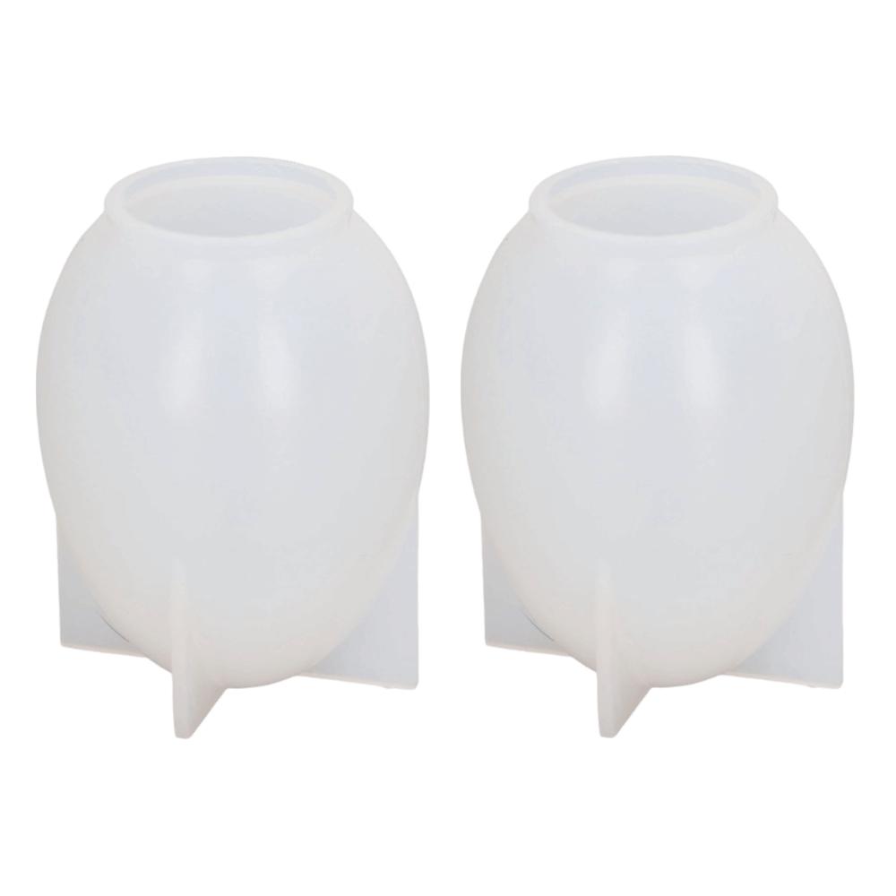 2pcs Washable Resin Sphere Mold Easy Release Ball Shape Mold Egg Silicone Mold For DIY Crafts