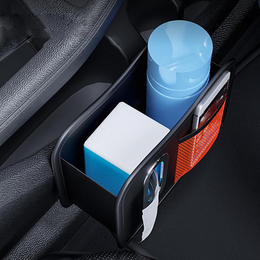 Car Side Door Organizer Multifunctional Car Seat Back Storage Box Leather Space Saving Automotive Organization Box For Truck SUV