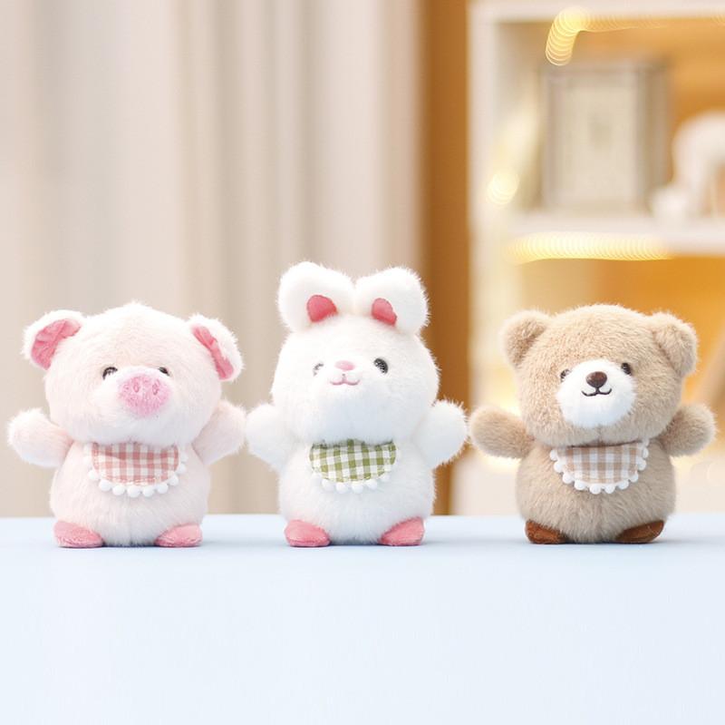 Soft Panda Plush Toy With Pp Cotton Filling Keychain For Home Decor