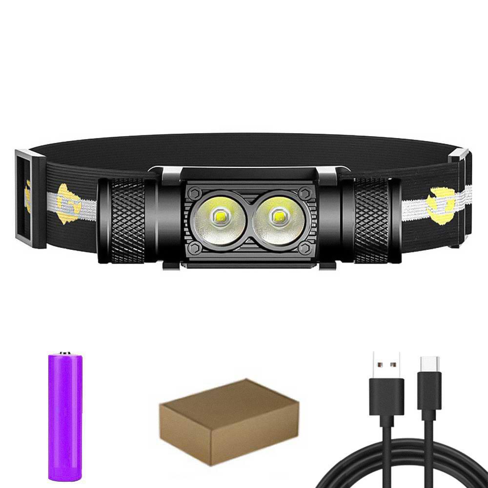 Newest Type-C USB led headlamp Fishing 18650 headlight Torch Hunting head lamp Camping Headlamp Flashlight head light