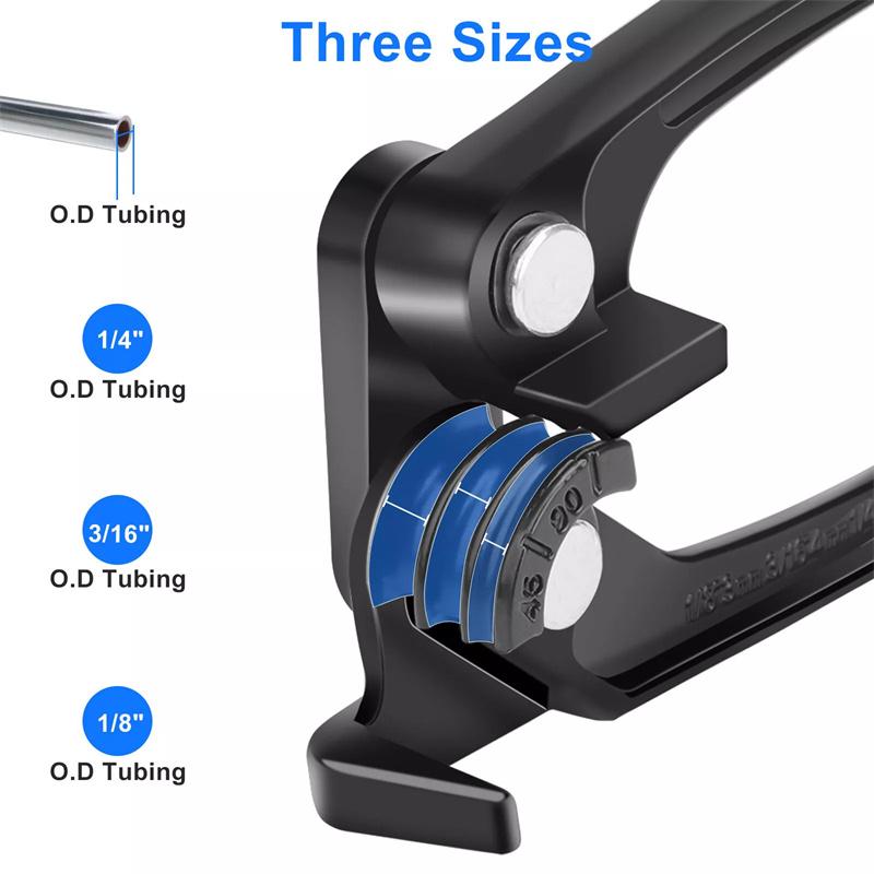 Kupferrohrbieger, Rohrbieger 1/8 Zoll, Kraftstoff-Bremsrohrbieger Handwerkzeug 1/8 Zoll 3/16 Zoll 1/4 Zoll, 3 in 1 Rohrbieger
