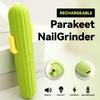 Ulepszony Pilnik do Pazurów dla Ptaków i Obcinacz do Pazurów z Lampą LED, 2-biegowy Elektryczny Akumulatorowy Kamień do Szlifowania Dzioba Ptaka