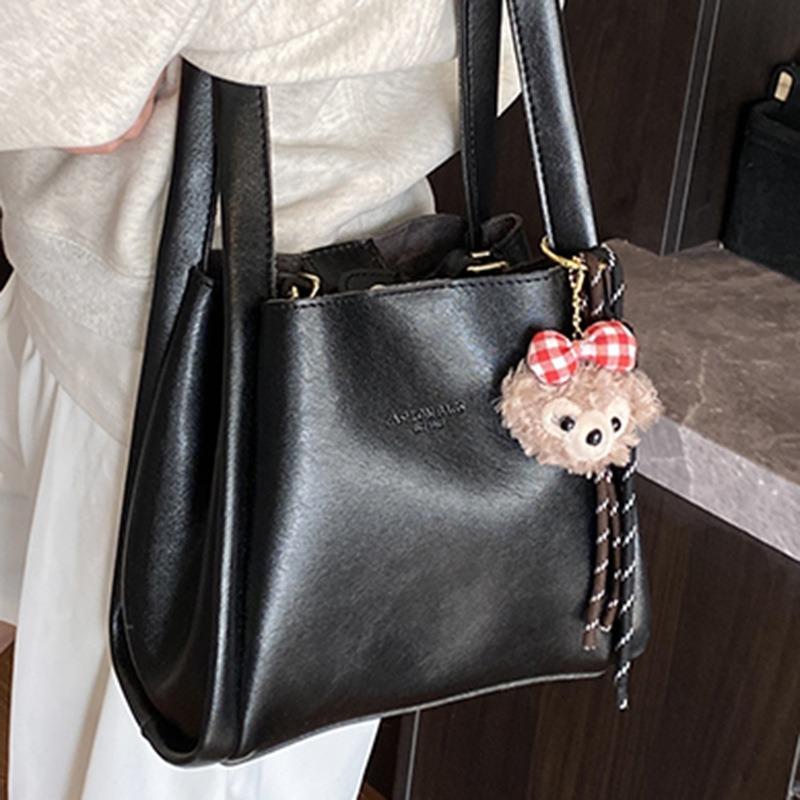 Stylish casual messenger bag women's handbag autumn new portable bucket bag niche shoulder tote bag