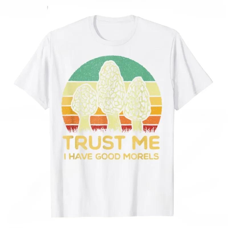 Hot Sale Funny Foraging Morels Hunters Morel Mushroom TShirt Casual Fashion Streetwear Hip Hop Man T-shirt Hipster Harajuku Tees