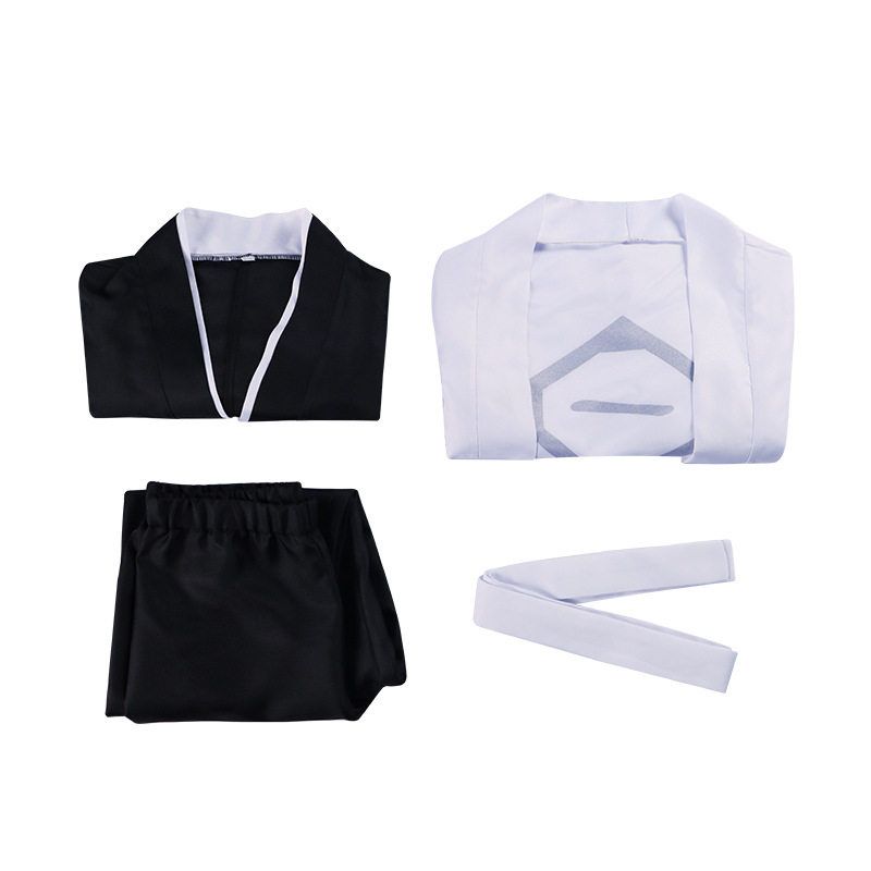 Bleach Kurosaki Ichigo Cosplay Costume Bleach Captain Ichigo Uniform Haori Set Cosplay Halloween Performance Costume