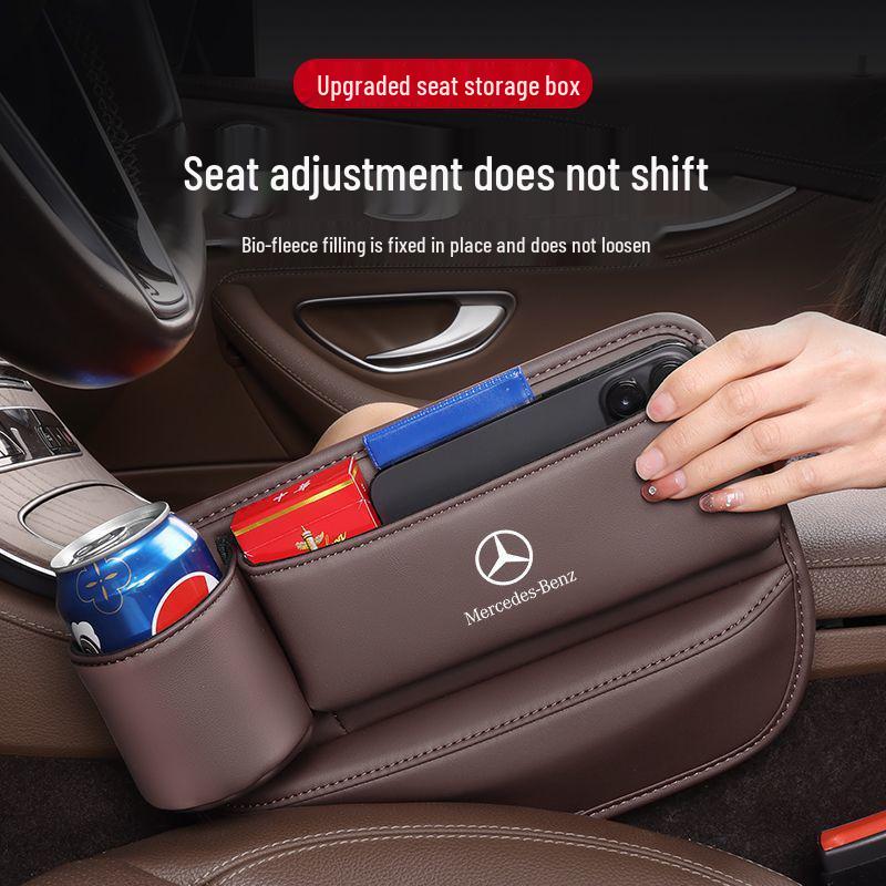 Pudełko do przechowywania w szczelinie siedzenia Mercedes-Benz do Klasy E, Klasy S, Klasy A, Klasy C, GLA, GLB, GLC