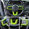 Steering Wheel Trim Cover Decoration for Jeep Wrangler 2018+ JL JT Accessories